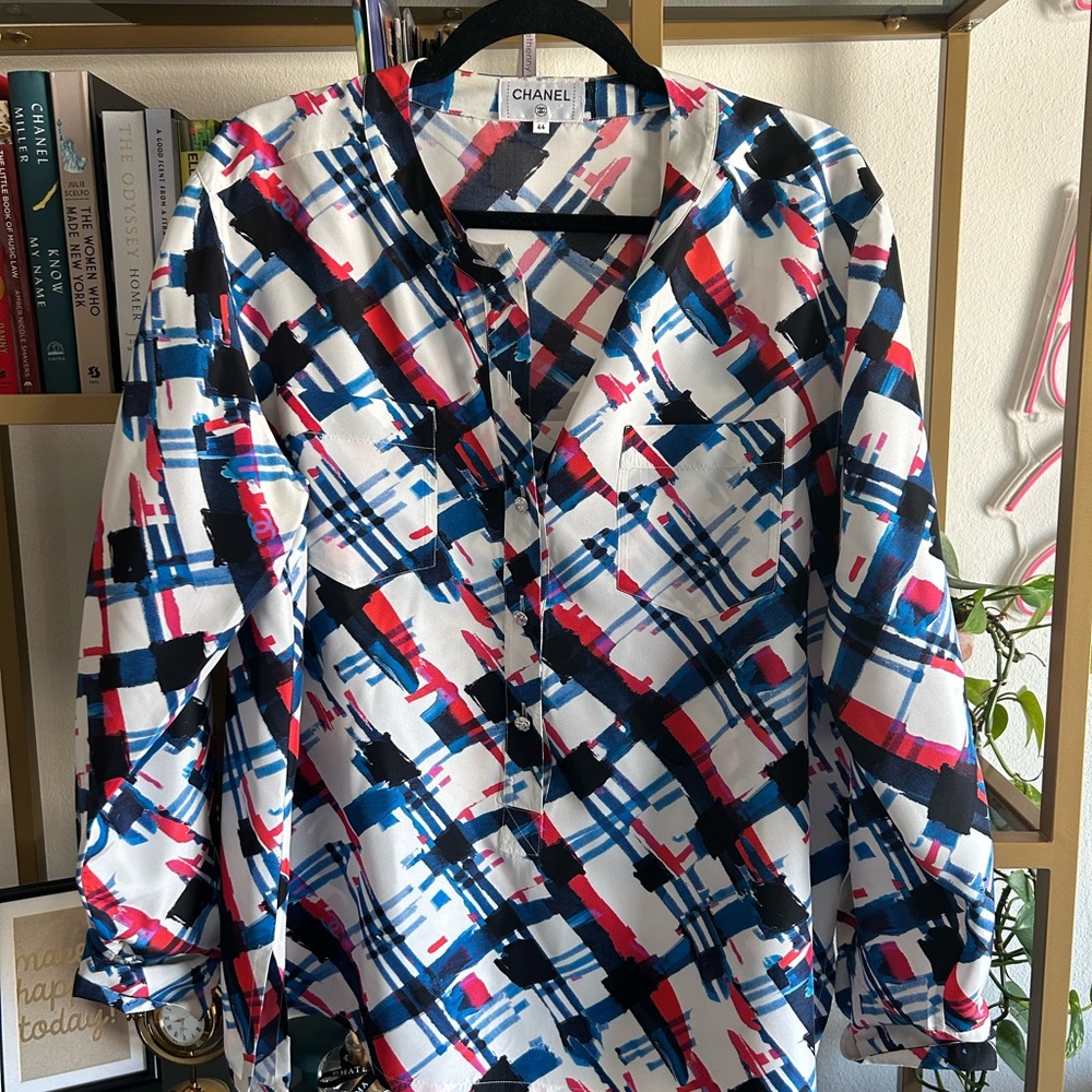Chanel airline collection blouse